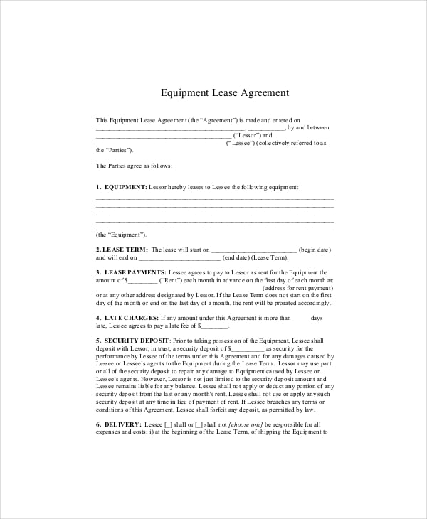 equipment-lease-agreement-template
