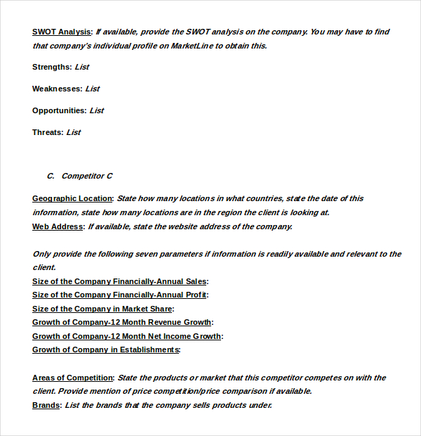 restaurant swot analysis examples