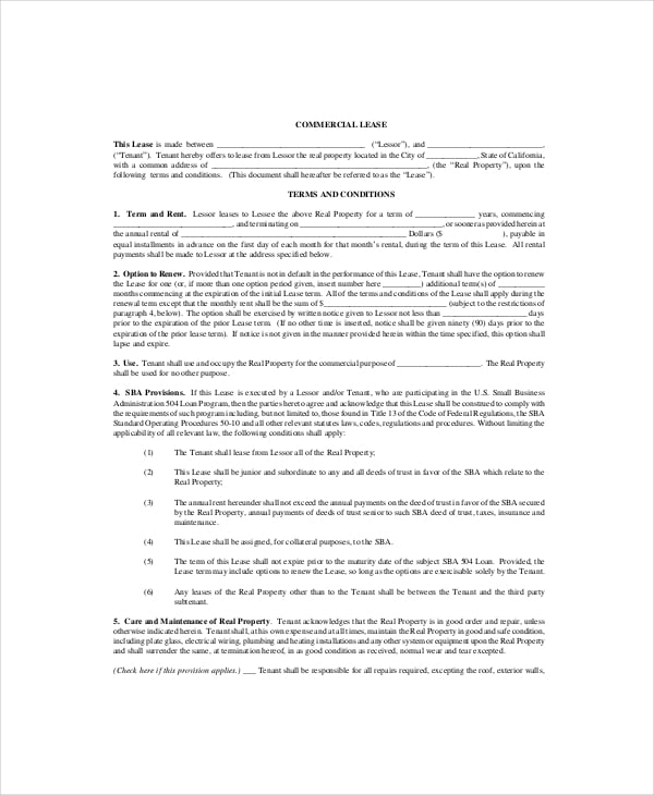 commercial-lease-agreement