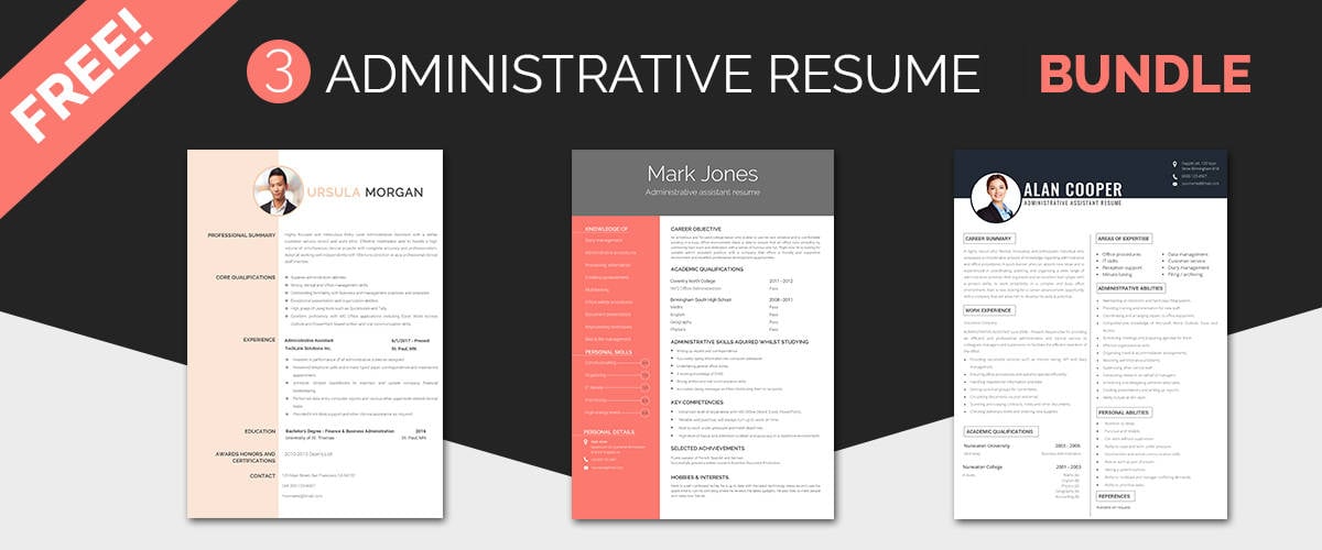 administrative resume templates