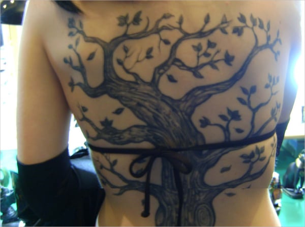 cool tattoo of tree