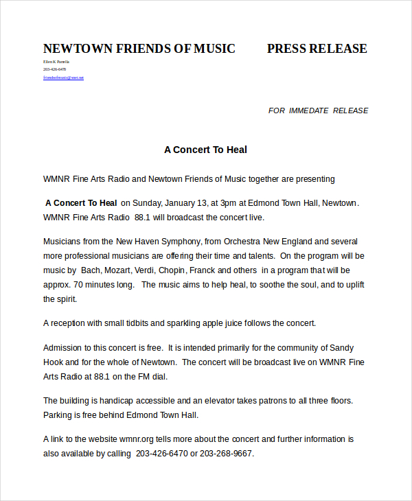 Press Release Template 21  Free Word PDF Document Downloads