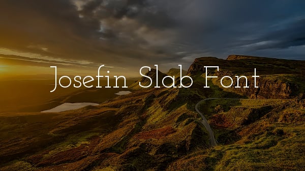 josefin-slab-font