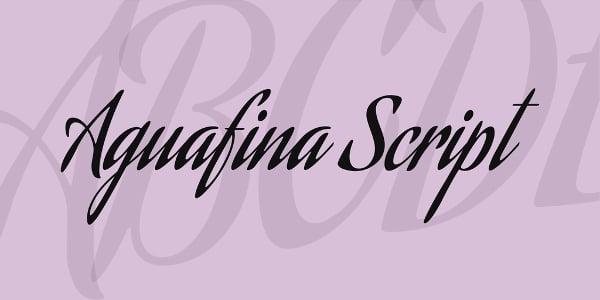 aguafina-script-font
