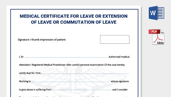 medical certificate