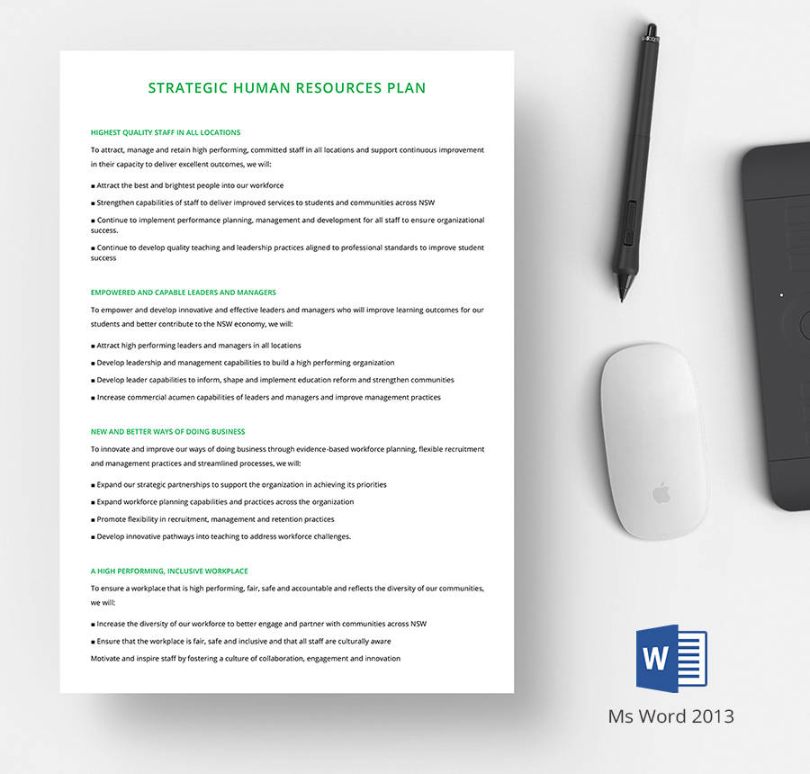 14+ Free Human Resource Strategy Templates Sales, Planning, Corporate