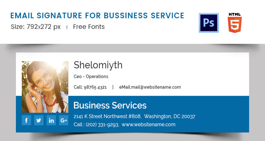 96  Responsive Email Signatures Free Premium Templates