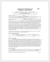 Apartment Lease Template In Form
