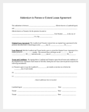 Extend Lease Agreement