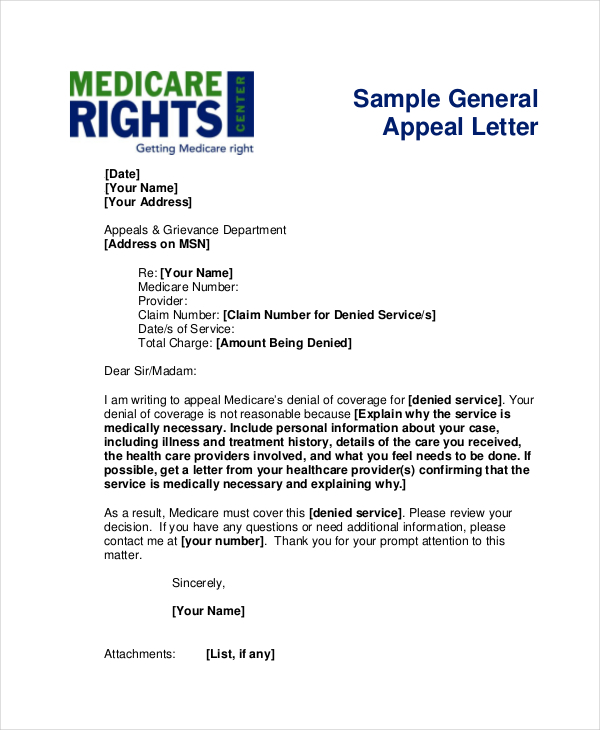 Appeal Letter Example 16+ Free Word, PDF Documents