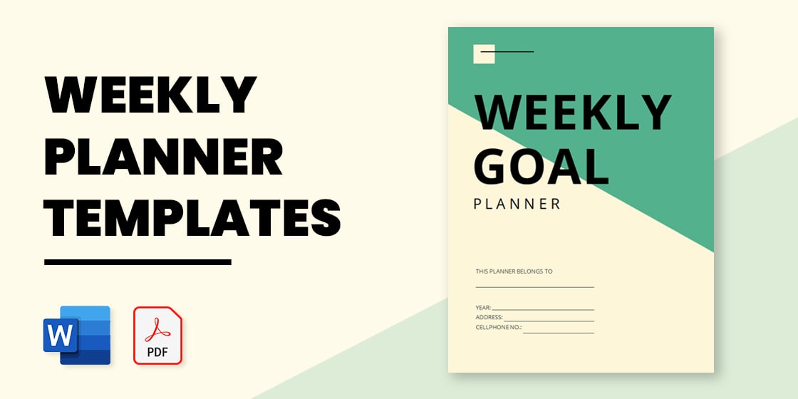 weekly planner templates