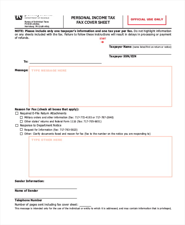 personal-income-tax-fax-cover-sheet