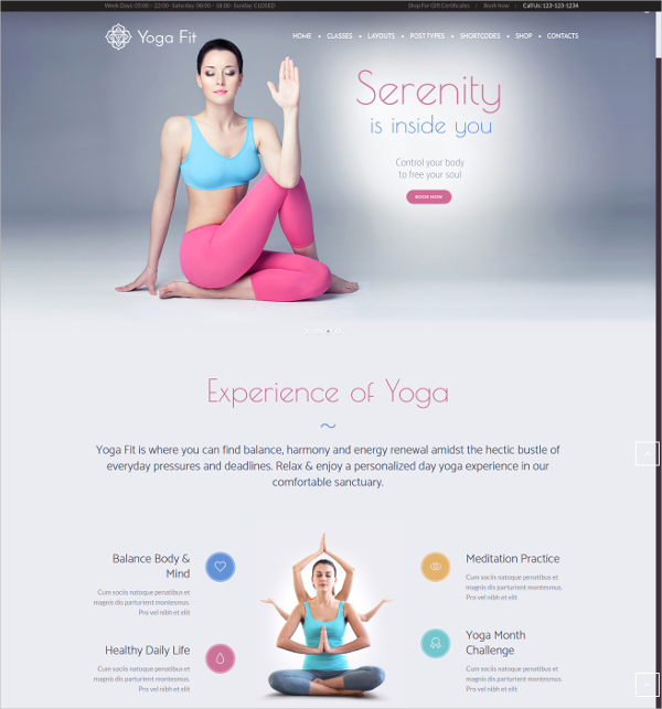 25+ Yoga Website Themes & Templates