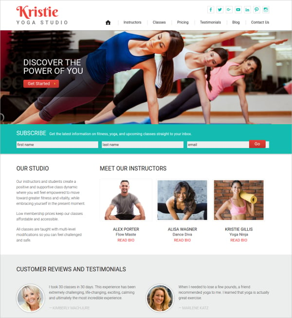 25+ Yoga Website Themes & Templates | Free & Premium Templates