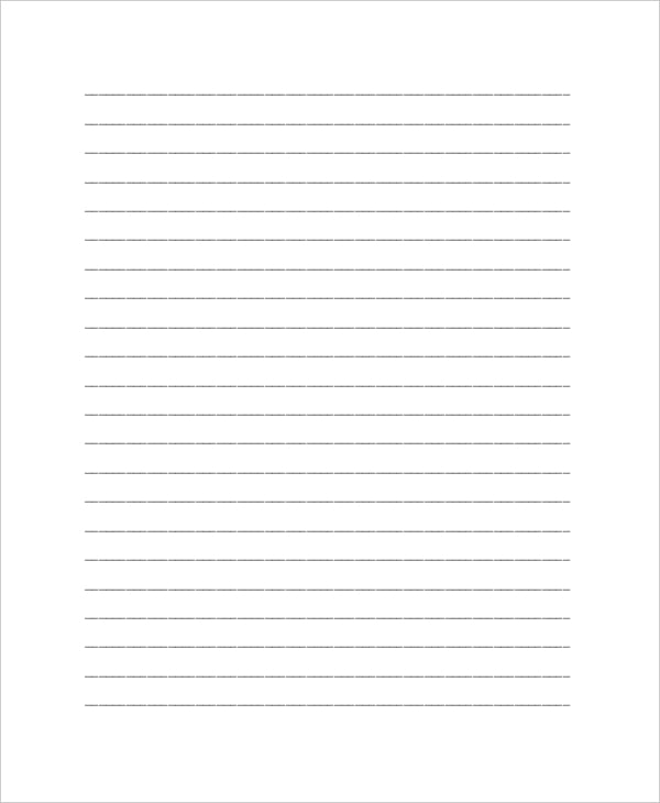 blank lined essay paper