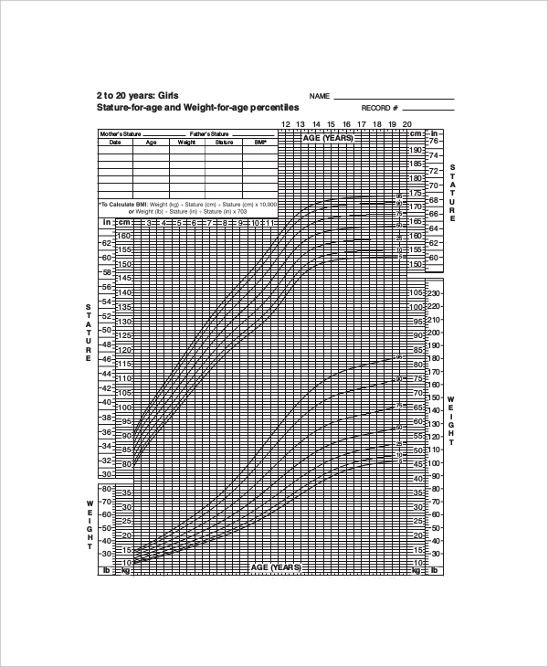 5+ Baby Height Weight Chart Templates for Baby - Free Sample, Example ...