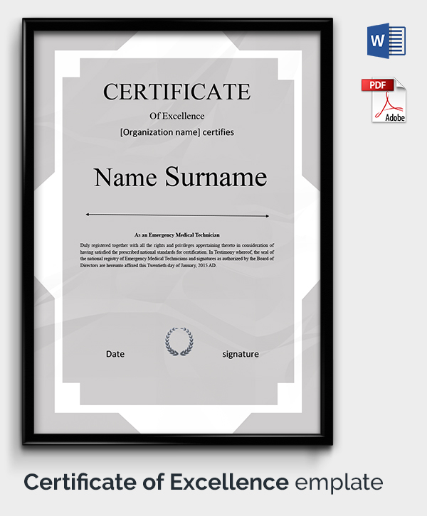 Free Certificate Template - 34+ Free Word, PDF Documents Download
