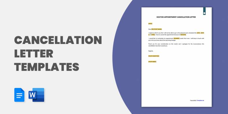 30+ Cancellation Letter Templates