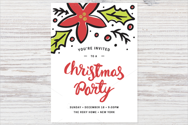 printable christmas party invitation