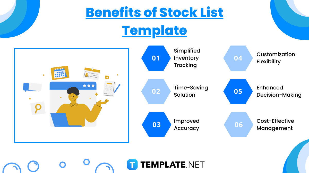 benefits of stock list template