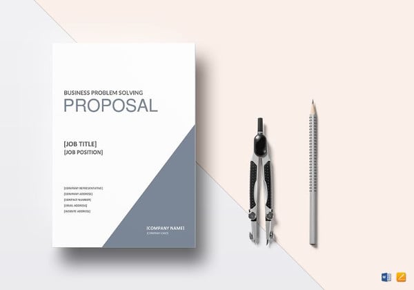 editable business problem solving proposal template