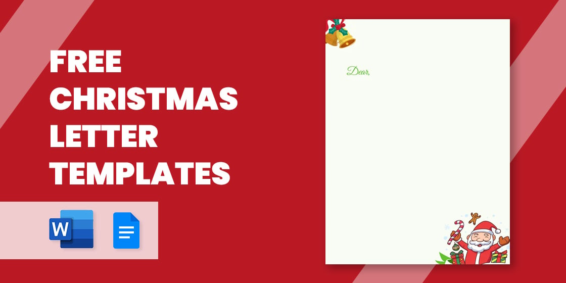 free christmas letter templates