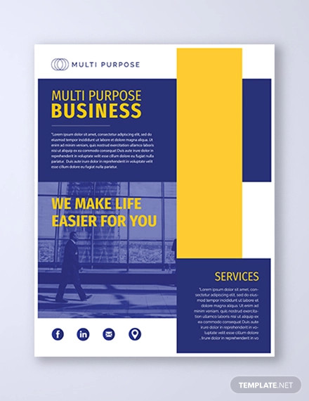free multi purpose business flyer template