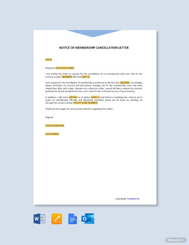 30+ Cancellation Letter Templates - PDF, DOC