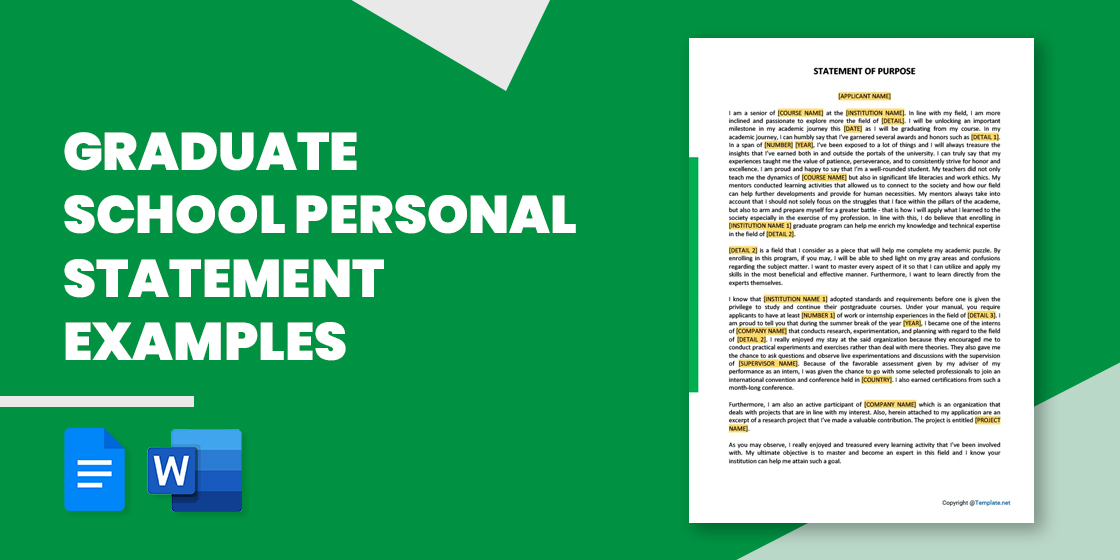 How to Make/Create a Personal Statement for Grad School [Templates +  Examples] 2023