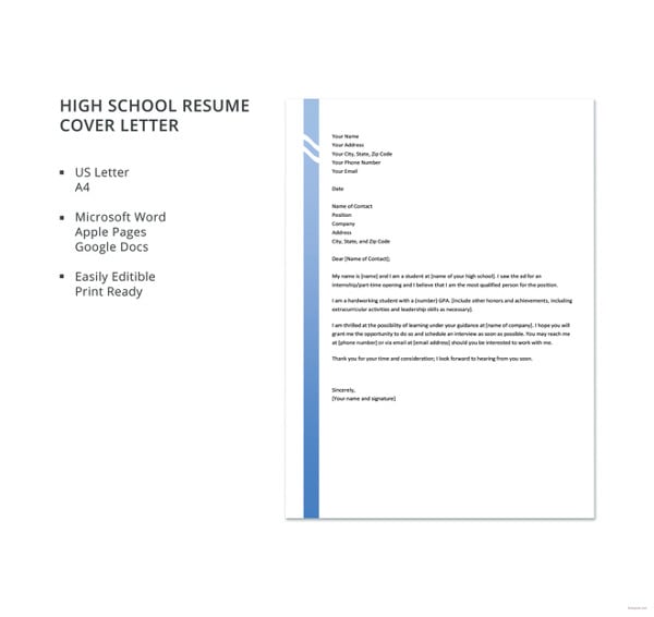 high school resume cover letter template1
