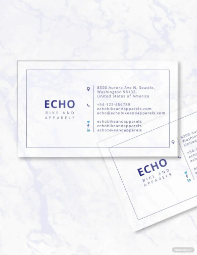 minimal transparent business card template