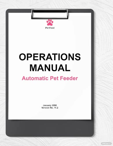 operations manual template