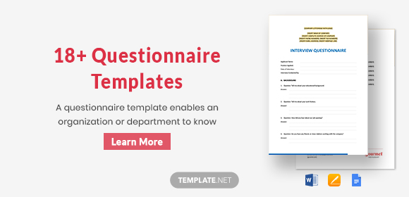 Questionnaire Template 18 Free Word Document Downloads Free - 18 questionnaire templates in word format