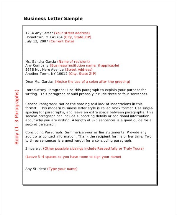 Type Of Business Letter And Example from images.template.net