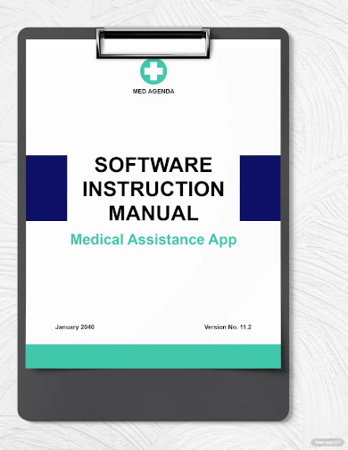 software instruction manual template