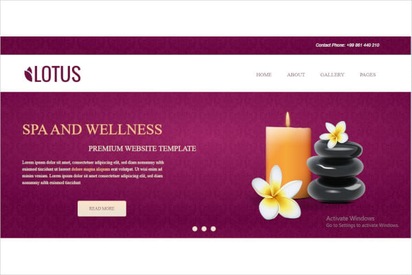 spa wellness concrete5 theme