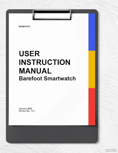 user instruction manual template