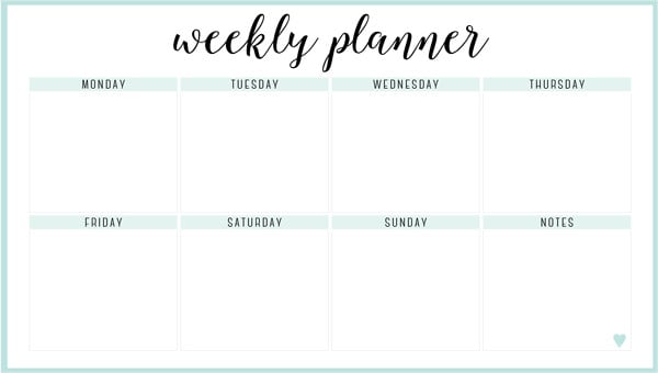 Weekly Planner Template 12 Free Pdf Word Documents Download Free Premium Templates