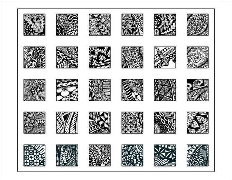 24+ Zentangle Patterns - PSD, AI, EPS