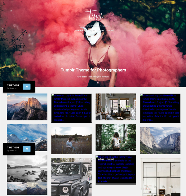 17+ Photography Tumblr Themes & Templates