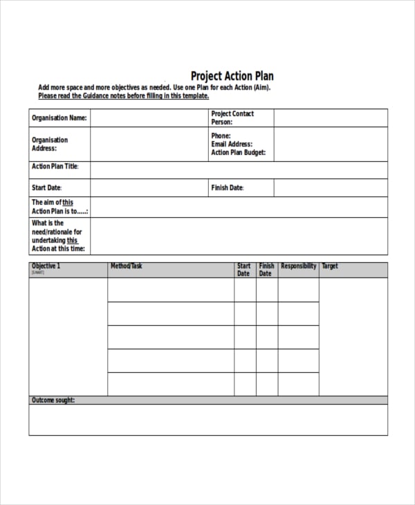 project-action-plan-template