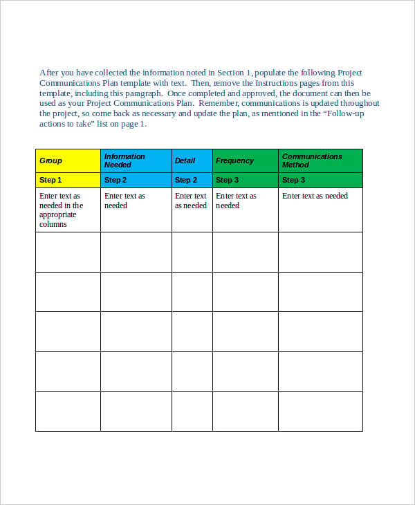 project resource plan template