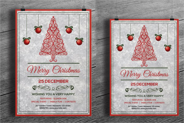 printable christmas invitation template