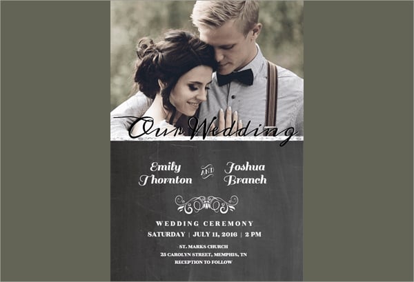 printable wedding invitation template design