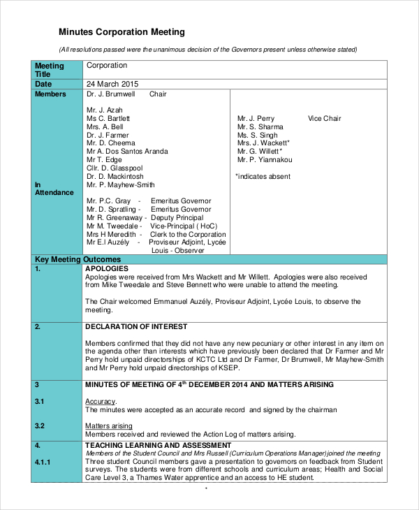 corporate-meeting-minutes-template
