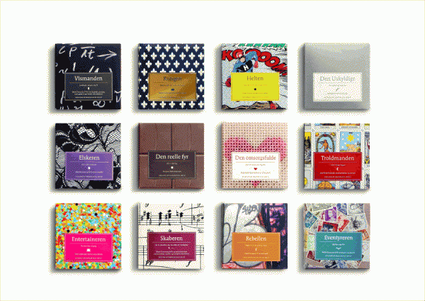 chocolates with attitude pattern packaging