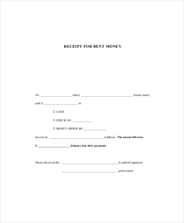 Rent Receipt Template - 11+ Free Word, PDF Documents Download | Free ...