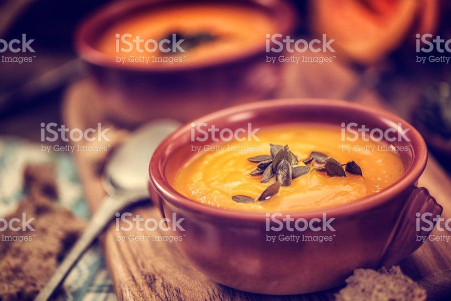 pumpkin soup for autumn days