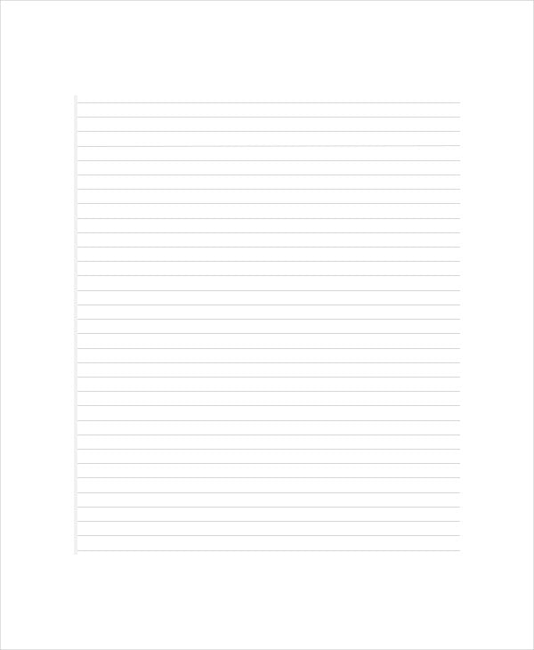 Lined Paper Templates 6 Free Word Pdf Documents Download 1255