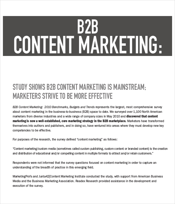 b2b content marketing example